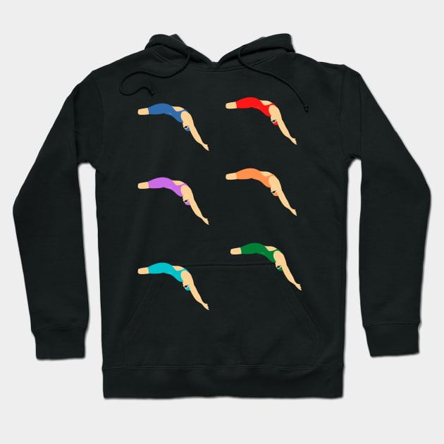 Diving Sticker Pack Hoodie by stickersbyjori